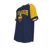 Ecuador Soccer T-Shirt Blue and Yellow – Ecuador Football Fan Shirt with Flag Crest