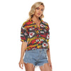 kansas-city-chiefs-womens-v-neck-shirts red gold football outfit image 2.0