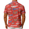 Arsenal FC  Men's Hawaiian Shirt With Button Closure