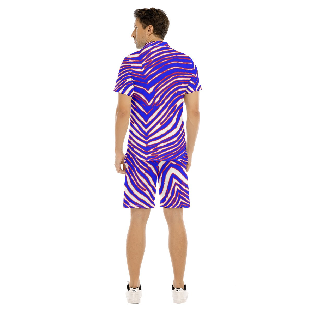 Buffalo football zebra Men's Short Sleeve Shirt Set