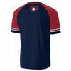 Boston Baseball Academy T-Shirt – Navy and Red Vintage Sports Tee – Retro Game Day Shirt