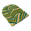 Green Bay football yellow green zebra Knitted Hat – fan gear, breathable comfort wear, image 1.0