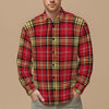 San Francisco Football Plaid Men's Slim Fit Long Sleeve Shirt – fan gear, nfl fan apparel, image 1.0
