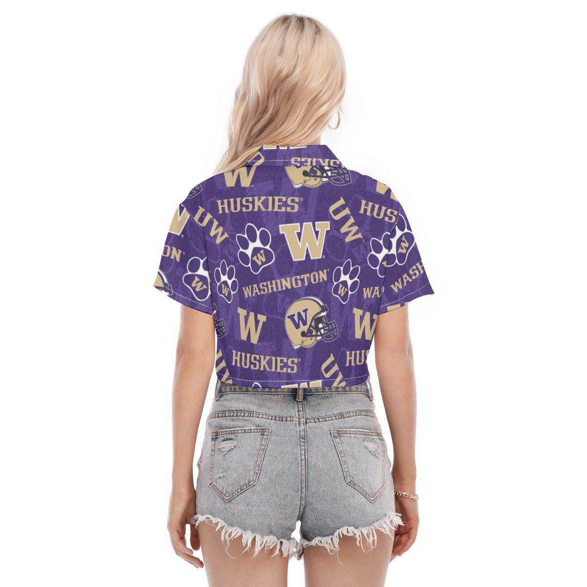 Washington Huskies Women's Cropped Shirt varsity sportswear product image 4.0