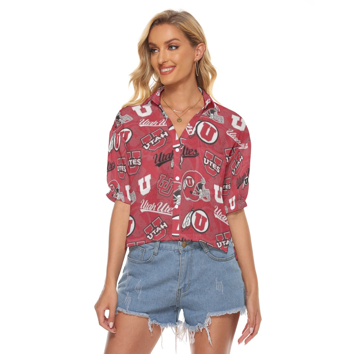 Utah Utes Women's V-neck Shirts varsity sportswear product image 1.0
