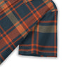 Auburn Tigers Tartan Plaid Navy Orange Women's Shirt | 125GSM Cotton