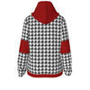 White Smoke Alabama football Women's Borg Fleece Hoodie With Half Zip Crimson Game Day Sherpa Pullover