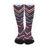 White Smoke New England Patriots Zebra Socks