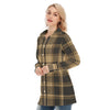 central florida knights tartan plaid black gold  women tartan plaid game day shirt