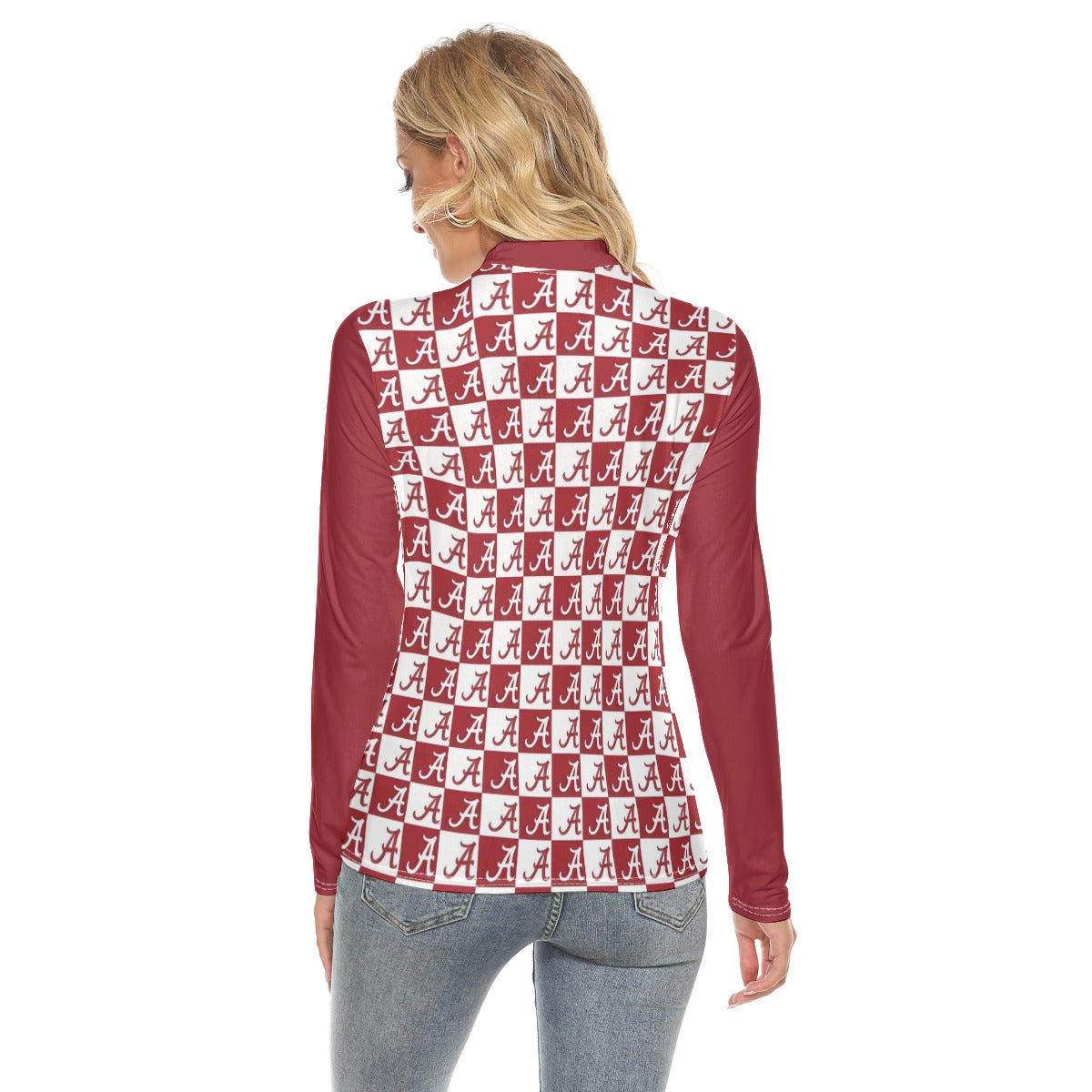 Alabama - Crimson Tide Women's Stretchable Turtleneck Top White varsity sports apparel