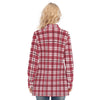 Alabama Crimson Tide Tartan Plaid Crimson White Women's Long Shirt |115GSM Cotton poplin