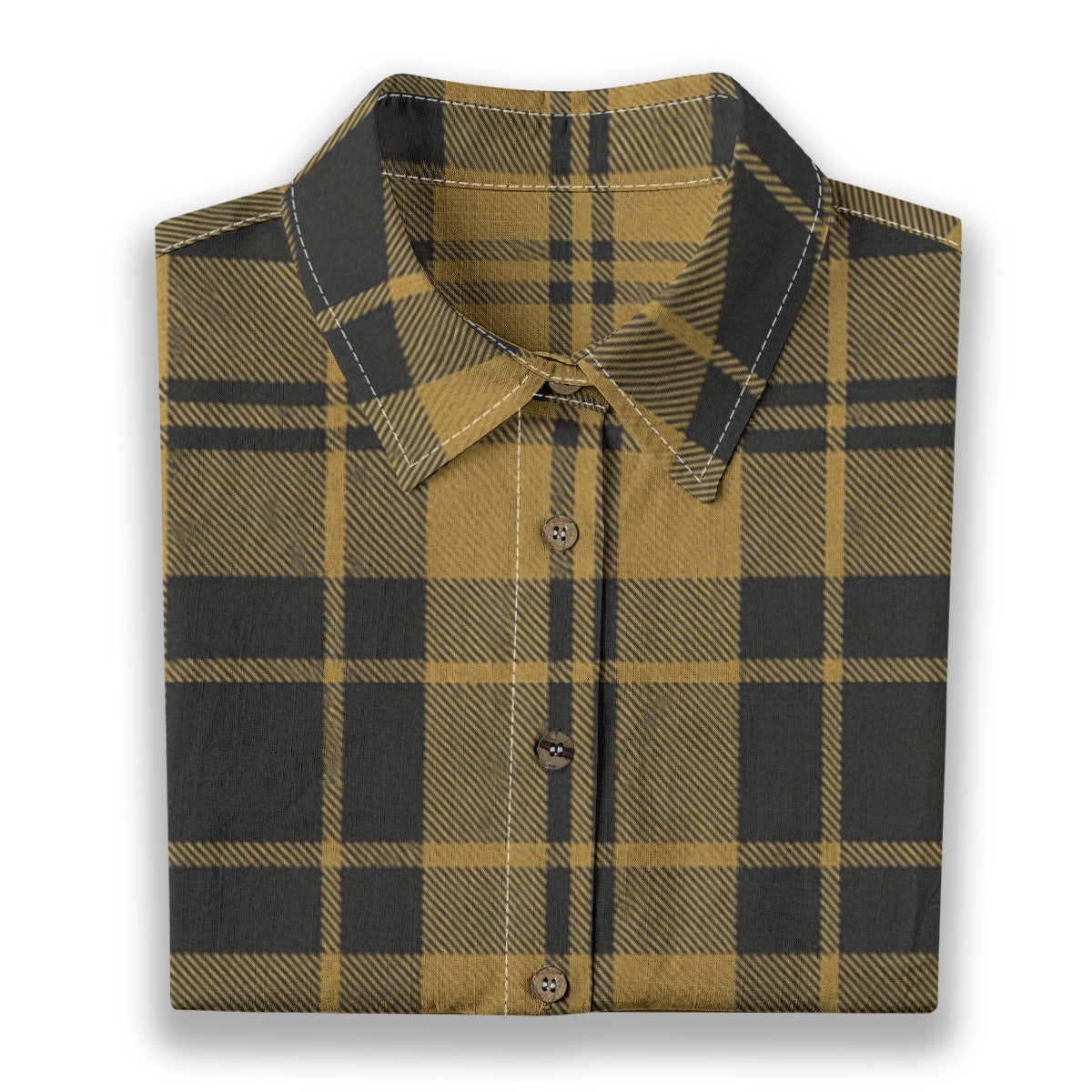 colorado buffaloes tartan plaid black gold  women tartan plaid game day shirt