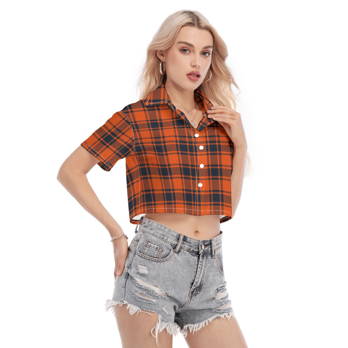 kansas jayhawks tartan plaid women shirt women tartan plaid game day fashion