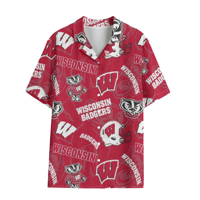 Wisconsin Madison Badgers Hawaii Shirt | 120GSM - Badgers football tee varsity sportswear product image 1.0