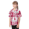 Oklahoma Sooners Kid's Hawaiian Vacation Shirt - Big 12 football apparel varsity sportswear product image 3.0