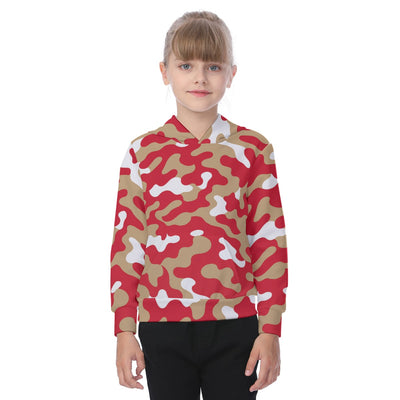 San Francisco Football Camo Kid's Heavy Fleece Hoodie – fan gear, nfl fan apparel, image 1.0