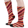 San Francisco 49ers Zebra Long Socks – sportswear style, fan gear, image 1.0
