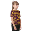 washington-commanders-kids-t-shirt burgundy gold football outfit detail
