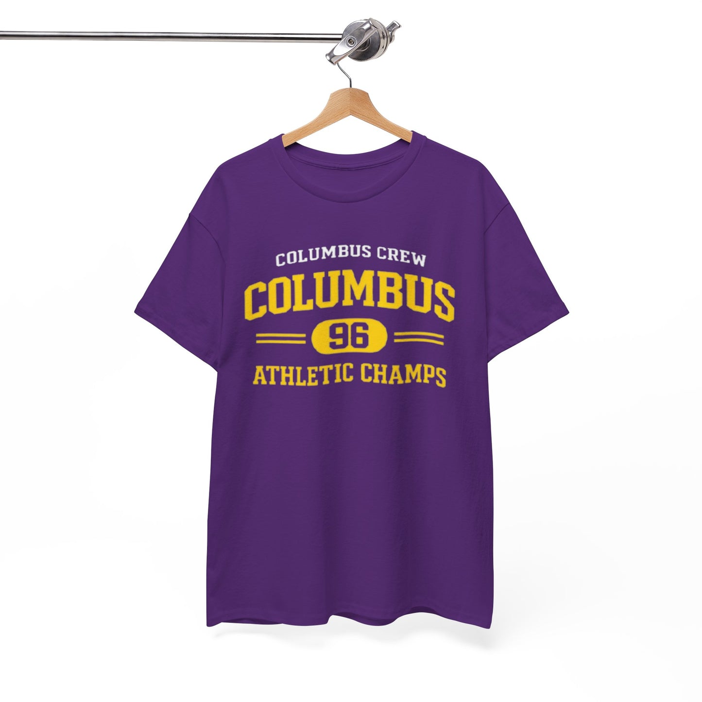 White Smoke Columbus Crew 96 Athletic Champs T‑Shirt — Retro Sports Tee