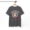 White Smoke San Francisco American Football Heritage T-Shirt – Golden City Hometown Style Tee