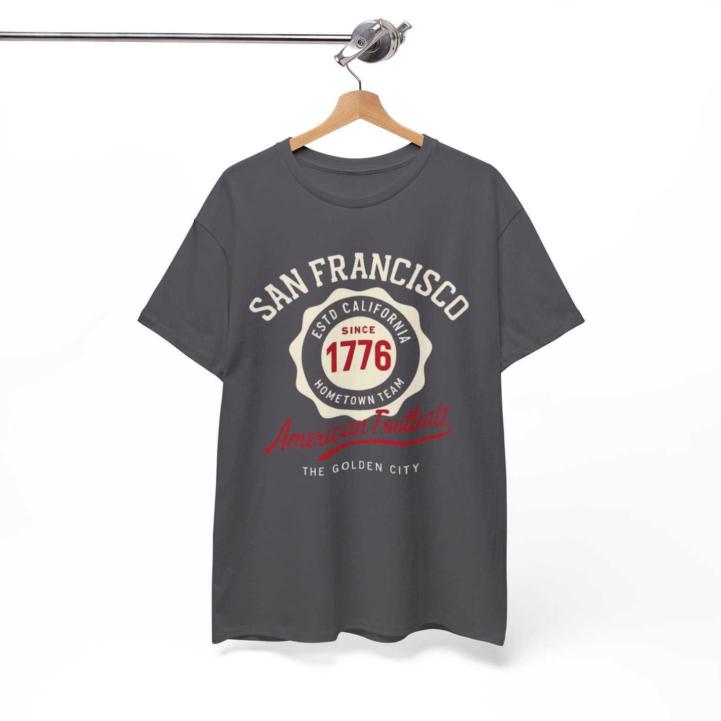 San Francisco American Football Heritage T-Shirt – Golden City Hometown Style Tee