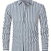 White Smoke Striped Business Shirt