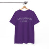 White Smoke San Antonio Texas Vintage Script Tee — City  T-Shirt