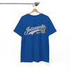 White Smoke Indianapolis 317 Shirt Vintage Script Tee Indiana T Shirt Retro City Graphic