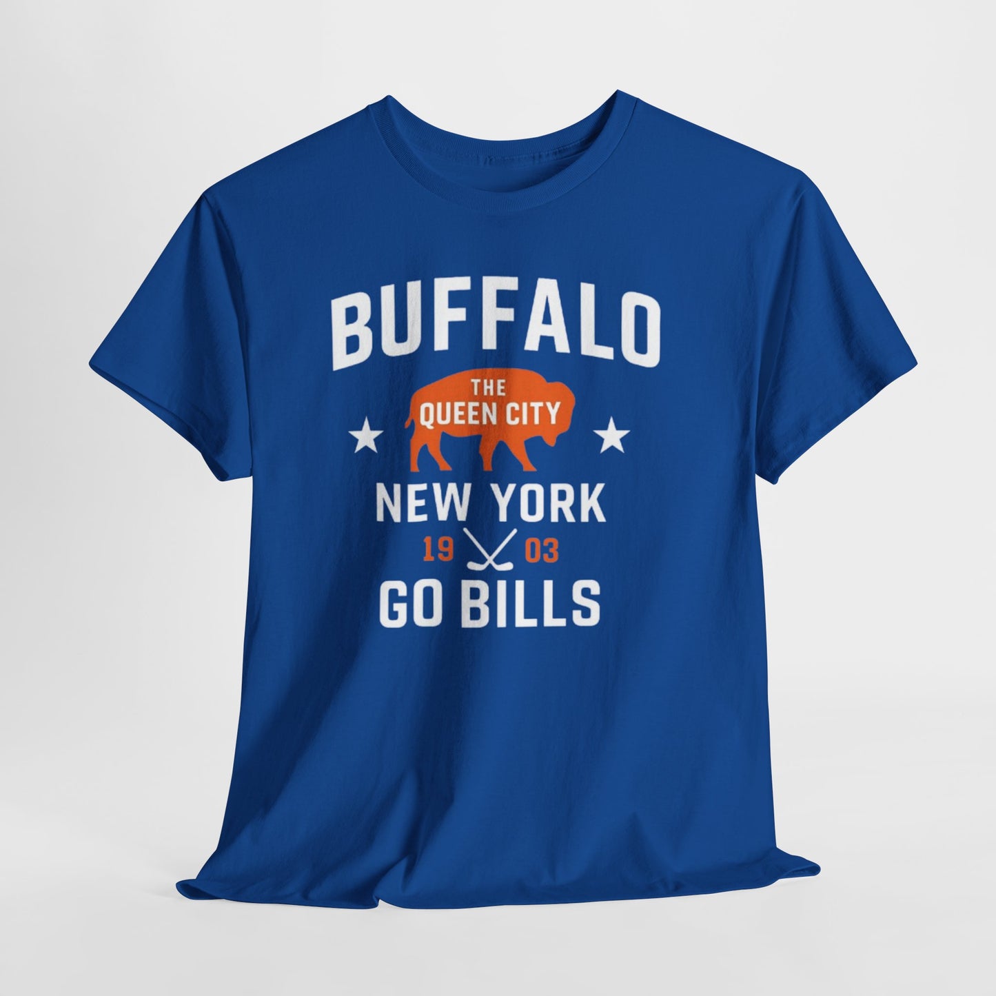 Lavender Buffalo New York "The Queen City" Go Bills T-Shirt