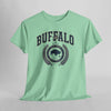 Light Gray Buffalo Crest Tee – Vintage Buffalo Logo T-Shirt