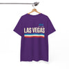 White Smoke Las Vegas Vintage Stripe Tee — Nev. EST. 1905 Retro City T‑Shirt