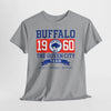 Lavender Buffalo 1960 The Queen City Team Tee — Vintage New York Sports Shirt