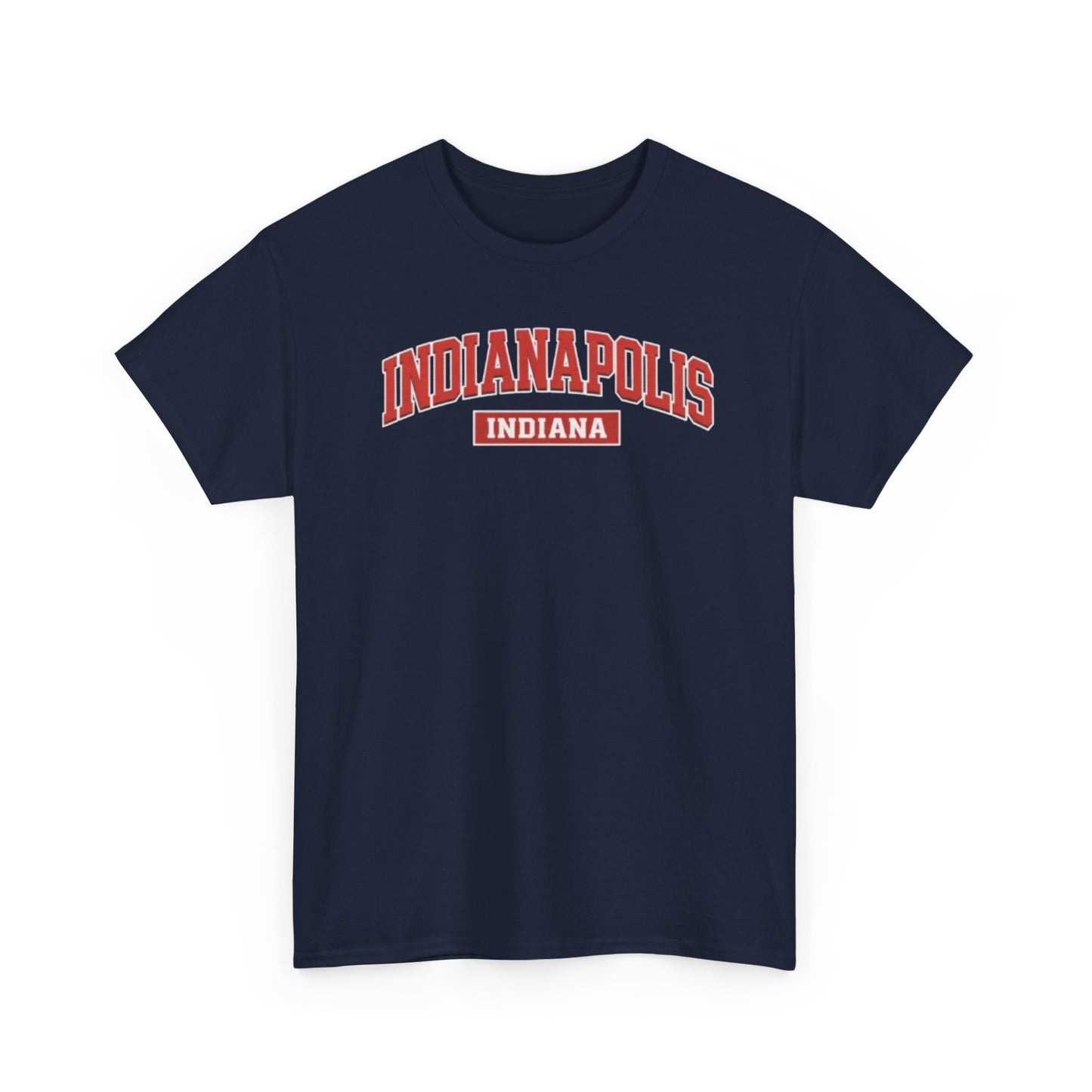 Dark Slate Gray Indianapolis Indiana T-Shirt — Retro Collegiate City Tee