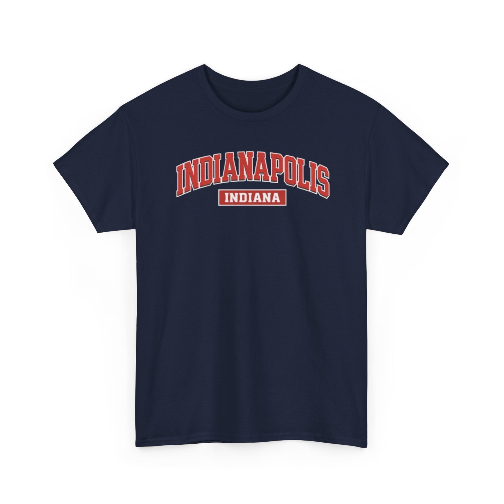Dark Slate Gray Indianapolis Indiana T-Shirt — Retro Collegiate City Tee