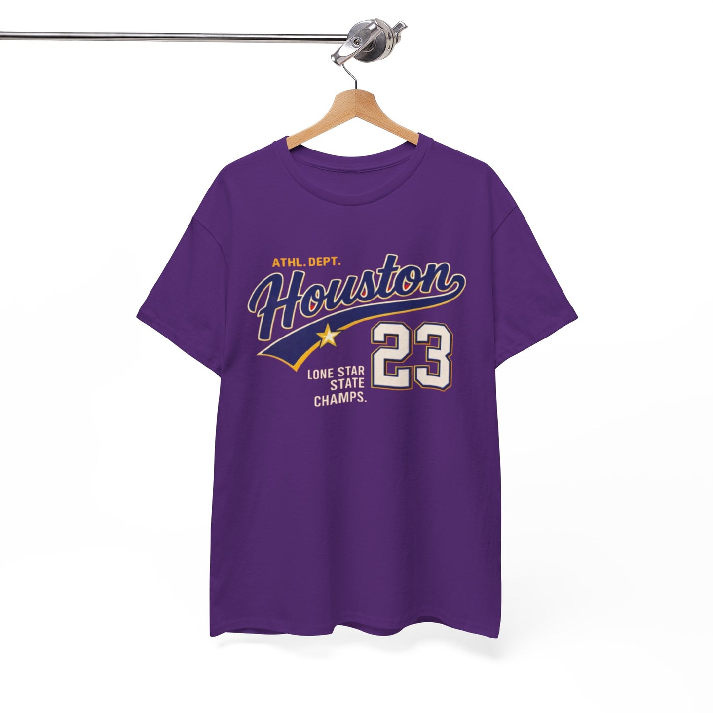 White Smoke Houston 23 tee city athletic shirt retro sports vintage tee