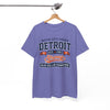 White Smoke Detroit Strong T-Shirt — Motor City "Blue Collar Champions" Tee