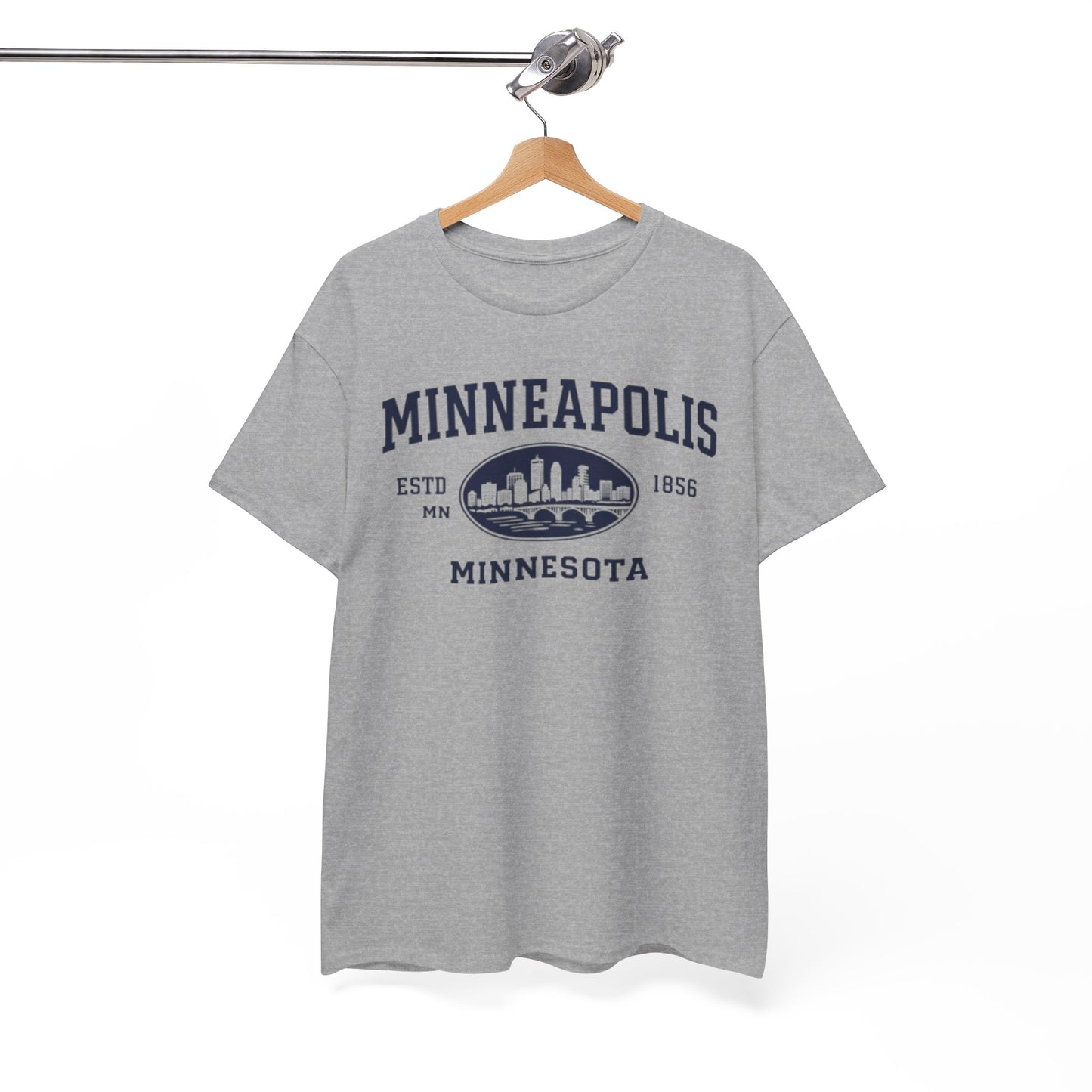 Minneapolis Minnesota Skyline Tee – Vintage City Graphic T-Shirt