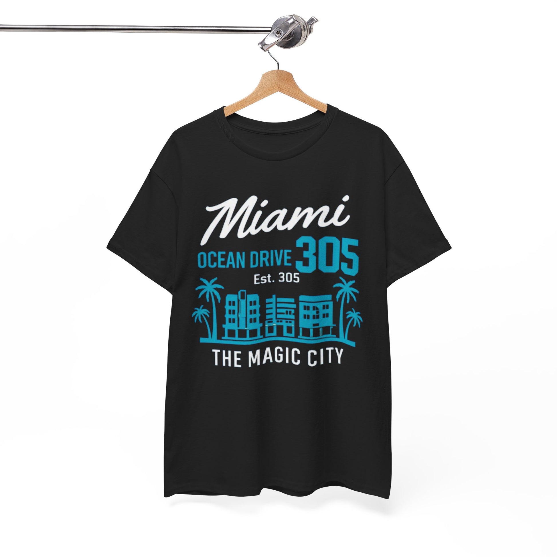 White Smoke Miami Ocean Drive 305 Graphic T-Shirt – The Magic City Streetwear Tee