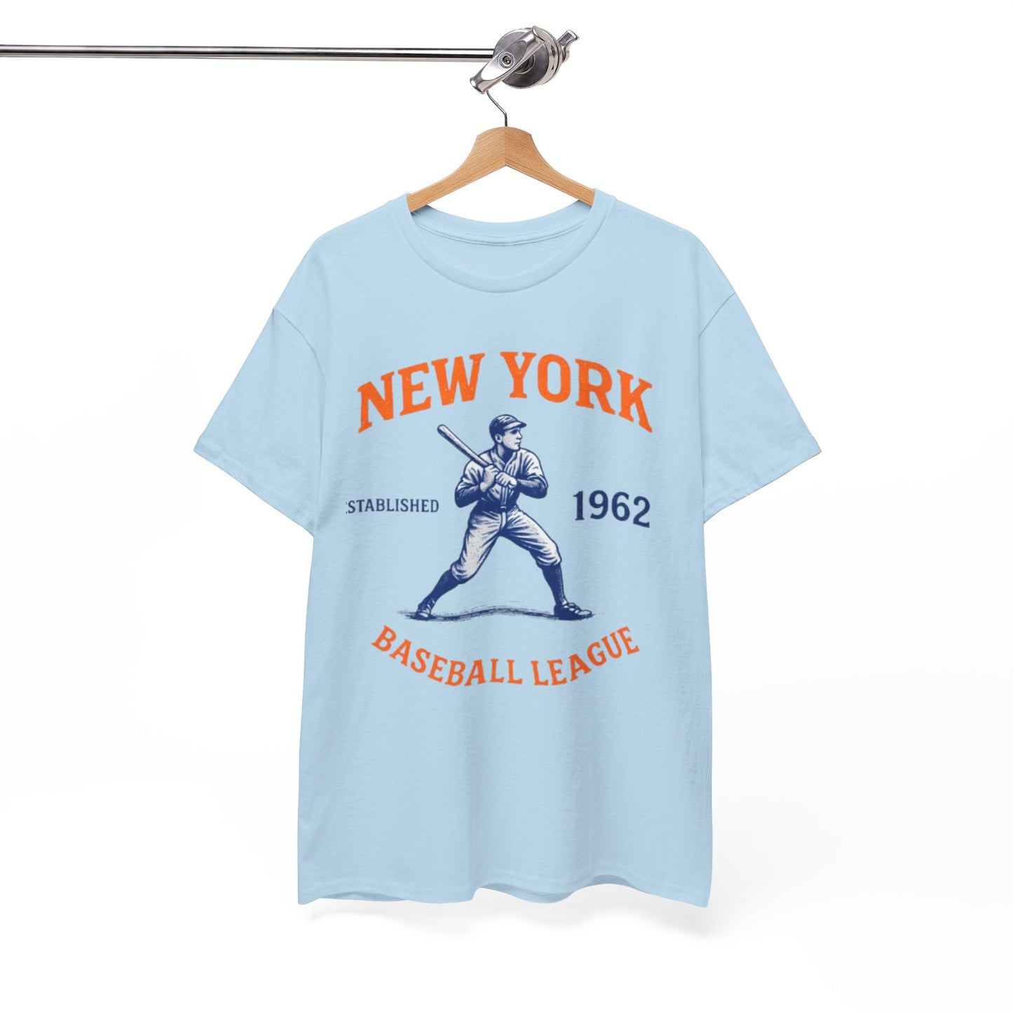 White Smoke New York Baseball League T-Shirt – Vintage Athletic Streetwear Tee