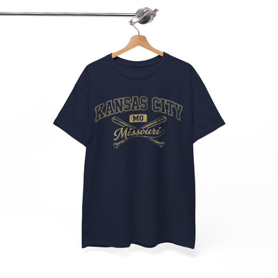 White Smoke Kansas City Missouri Vintage Baseball Tee
