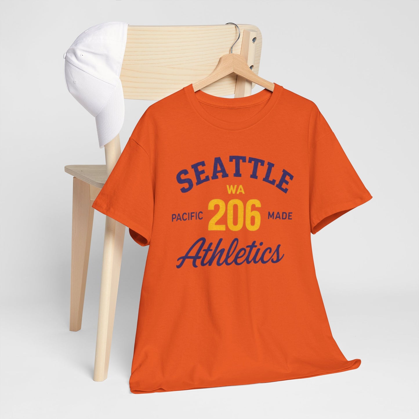 Seattle 206 Athletics T-Shirt Pacific NW state shirt athletics tee