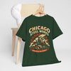 Lavender Chicago Steel Works Tee — "Forged in the Midwest" Vintage Industrial T-Shirt