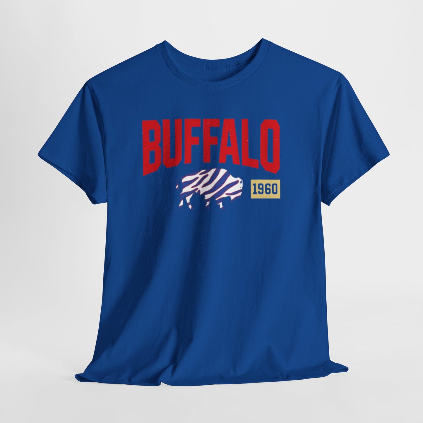 Dark Slate Blue Buffalo football 1960 Tee – Vintage Buffalo Bison Graphic T-Shirt