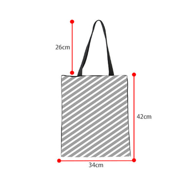 White Smoke Women's Canvas Bag – Red Blue White Zebra Game Day Style