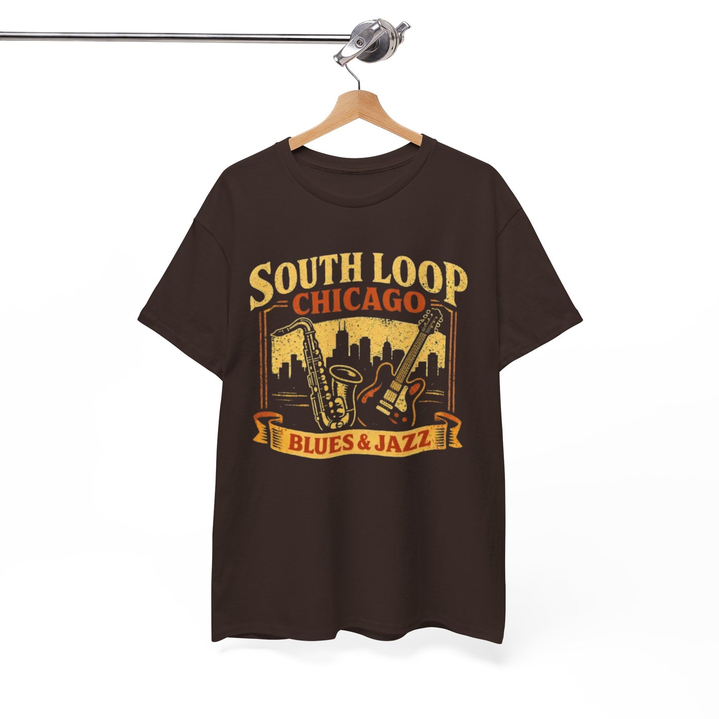 White Smoke South Loop Chicago Music  Blues & Jazz T-Shirt – Vintage Music Culture Graphic Tee