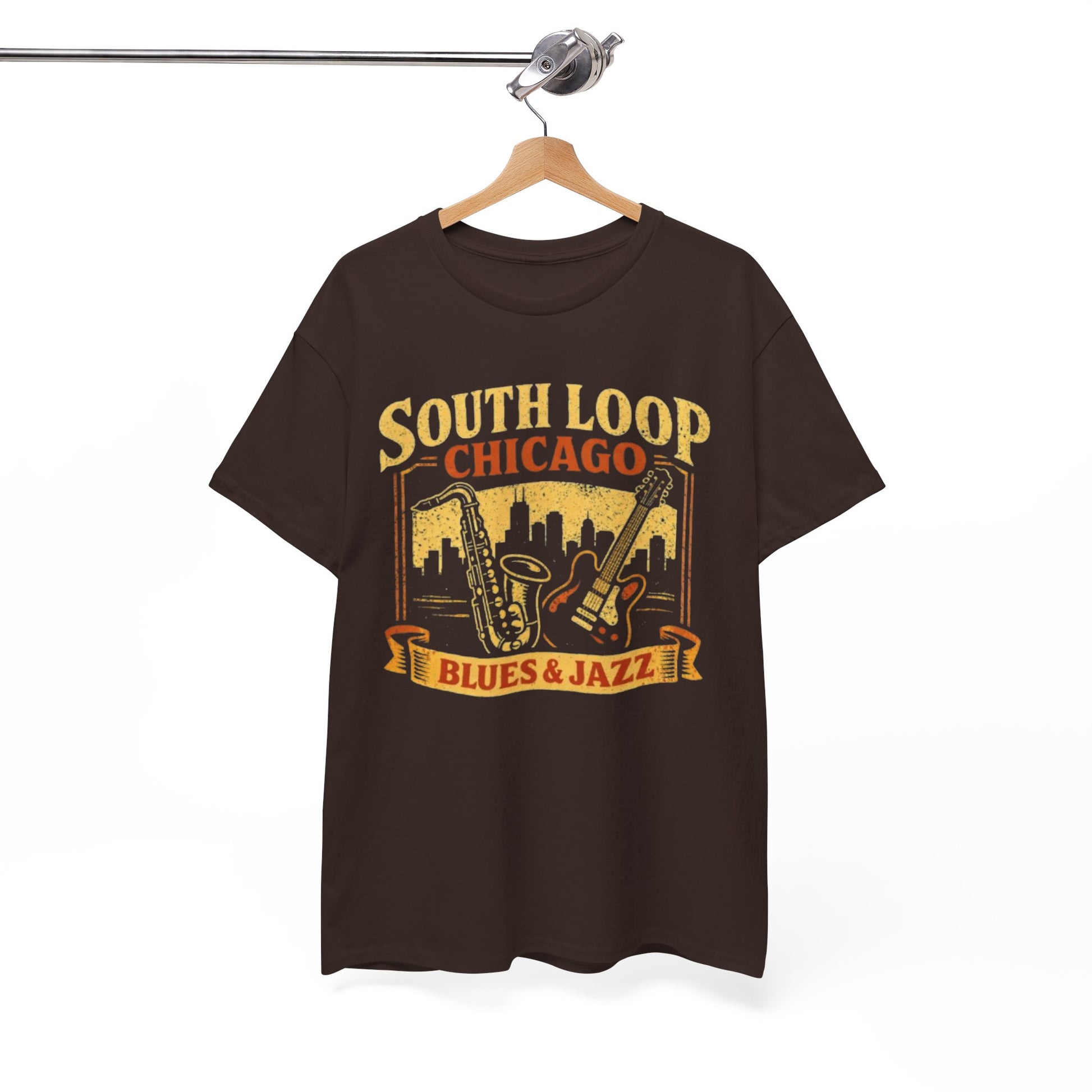 White Smoke South Loop Chicago Music  Blues & Jazz T-Shirt – Vintage Music Culture Graphic Tee