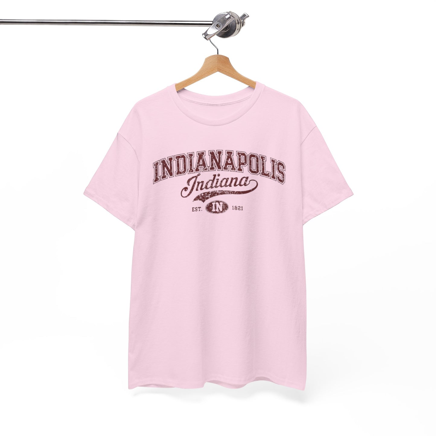 White Smoke Indianapolis Indiana Vintage College Tee Retro City Graphic T Shirt Classic Midwest Shirt