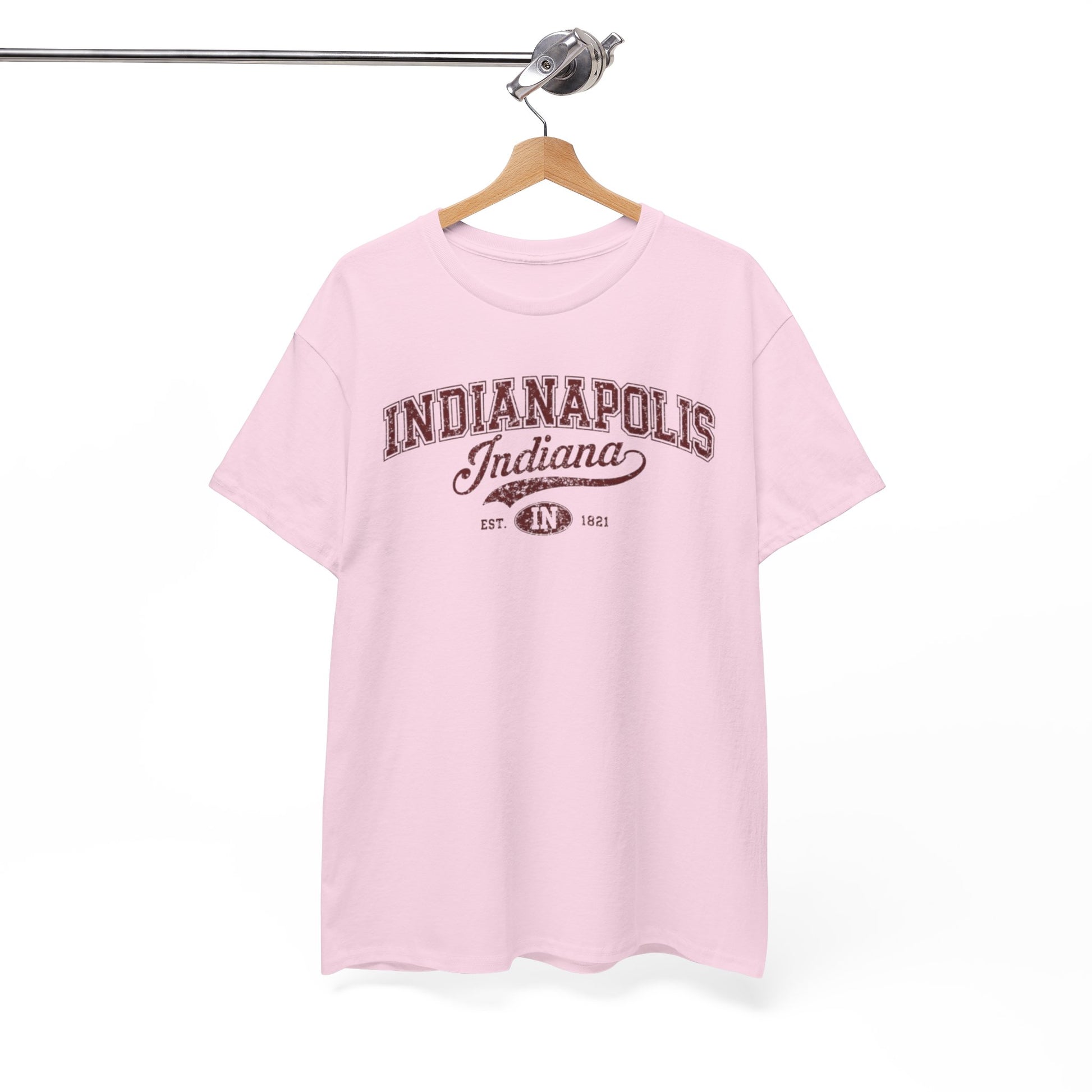 White Smoke Indianapolis Indiana Vintage College Tee Retro City Graphic T Shirt Classic Midwest Shirt