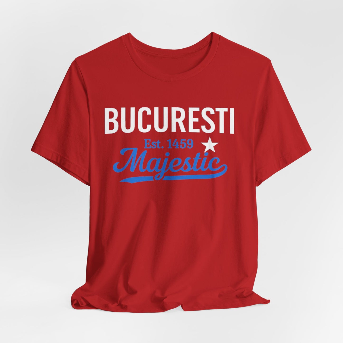 Brown Tricou Bucuresti Majestic — Tricou Vintage Romanian City (Est. 1459)