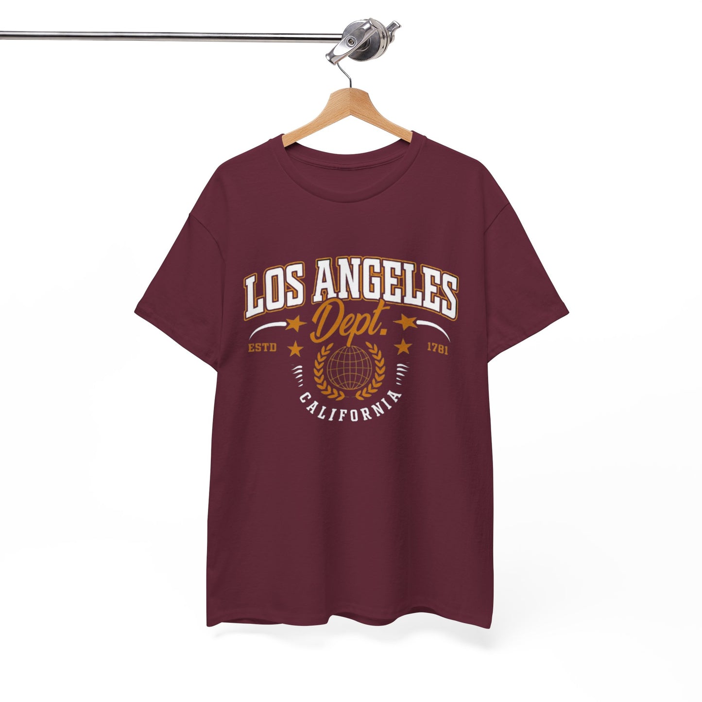White Smoke Los Angeles Dept. T‑Shirt – Vintage California College Graphic Tee